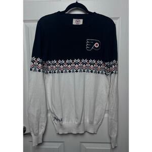 47 Brand Men's Philadelphia Flyers Winter Sweater Snowflake Winter Size L